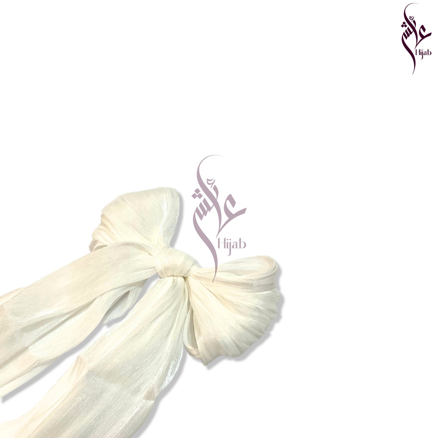 Buttery White Shimmer Silk