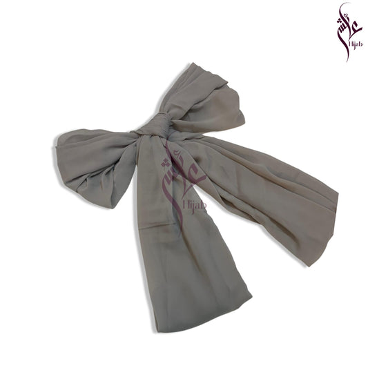 Dark Silver Chiffon Hijab