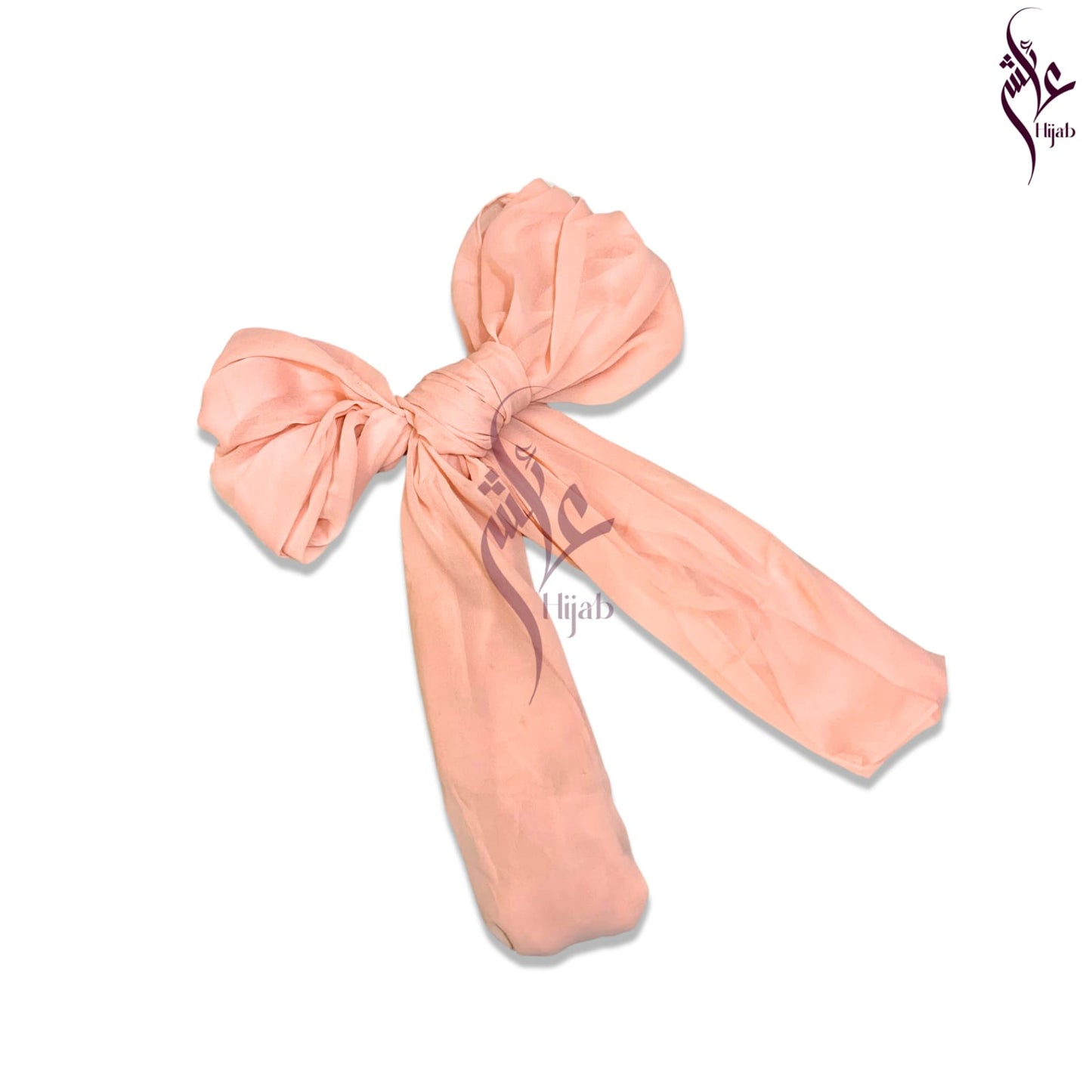 Deep Peach Chiffon Hijab