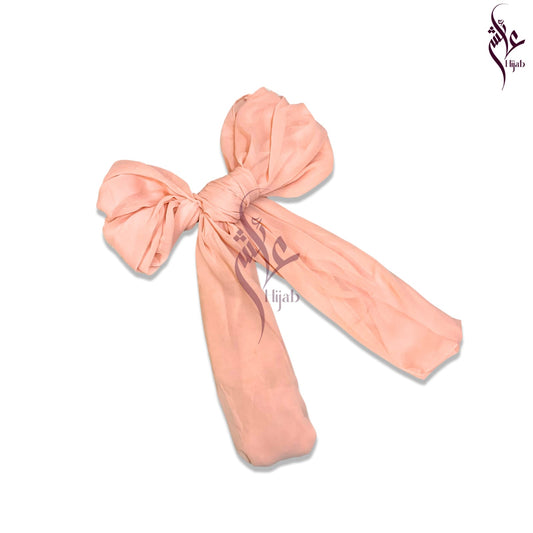 Deep Peach Chiffon Hijab