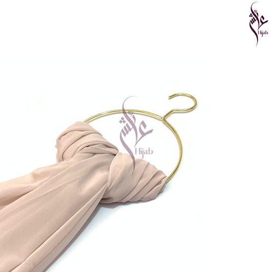 Double Spanish White Georgette Hijab