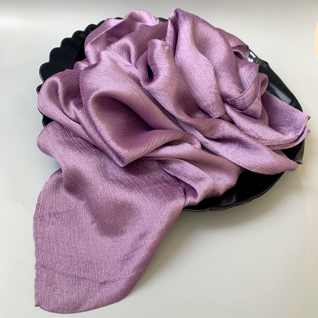 Faded Purple Crinkle Silk Hijab