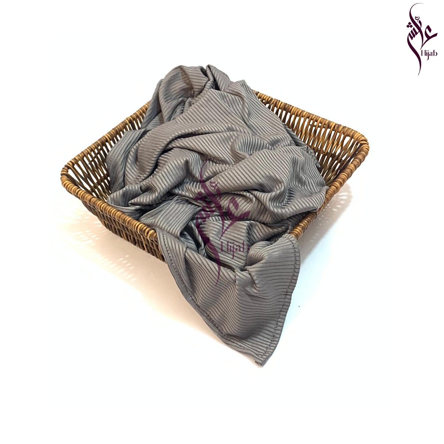 Grey Olive Ribbed Jersey