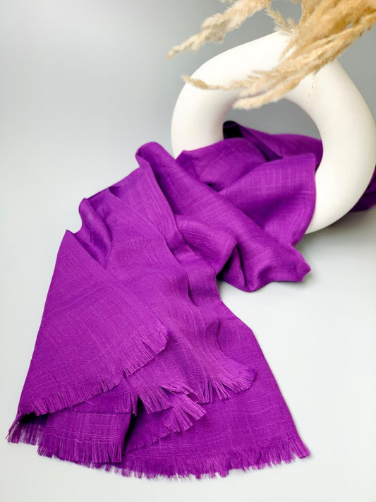 Violet Eggplant Turkish Lawn Hijab