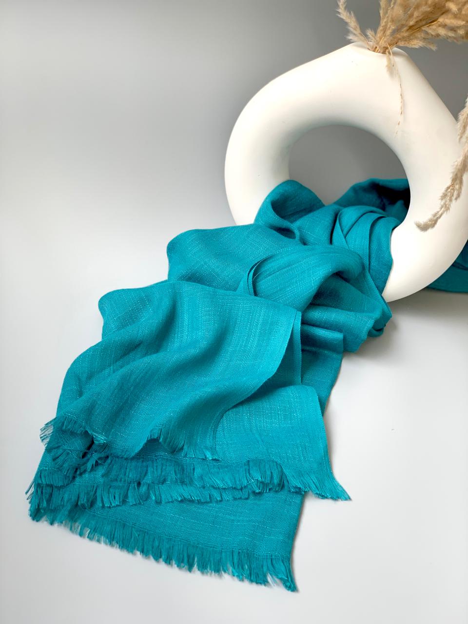 Pacific Blue Turkish Lawn Hijab