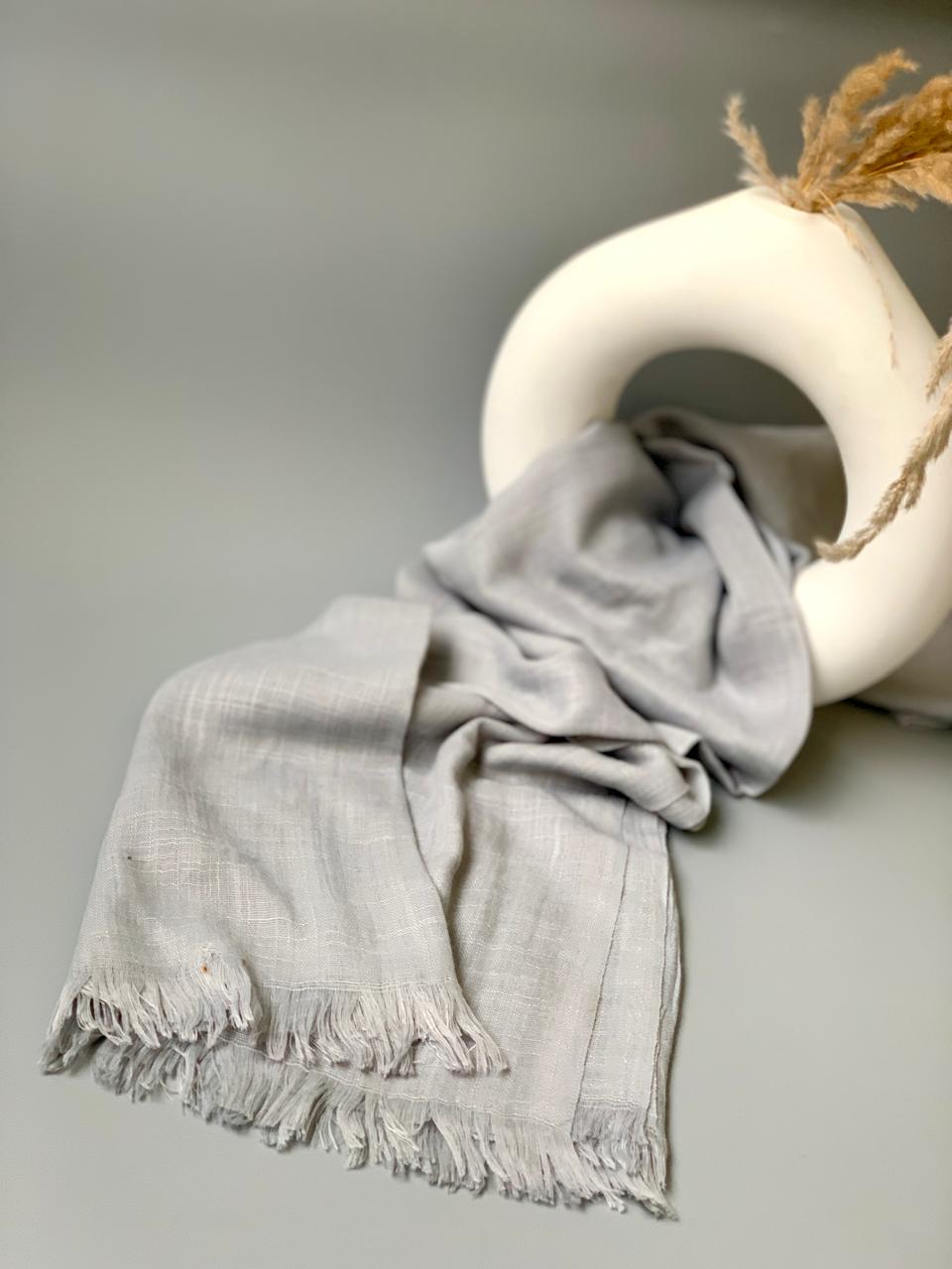 Ash Grey Turkish Lawn Hijab