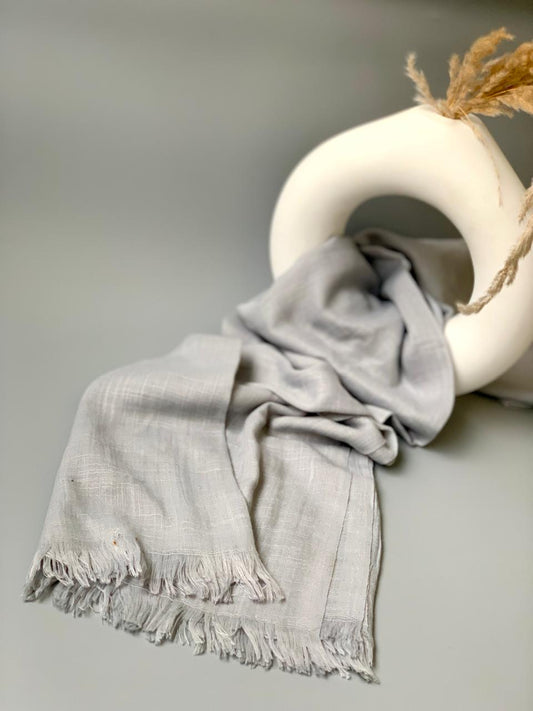 Ash Grey Turkish Lawn Hijab