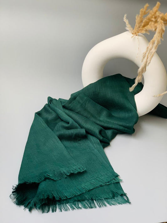 Green Turkish Lawn Hijab