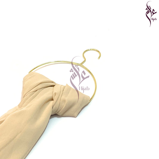 Light Apricot Georgette Hijab