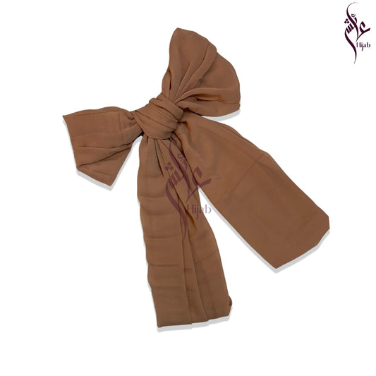 Milk Chocolate Chiffon Hijab