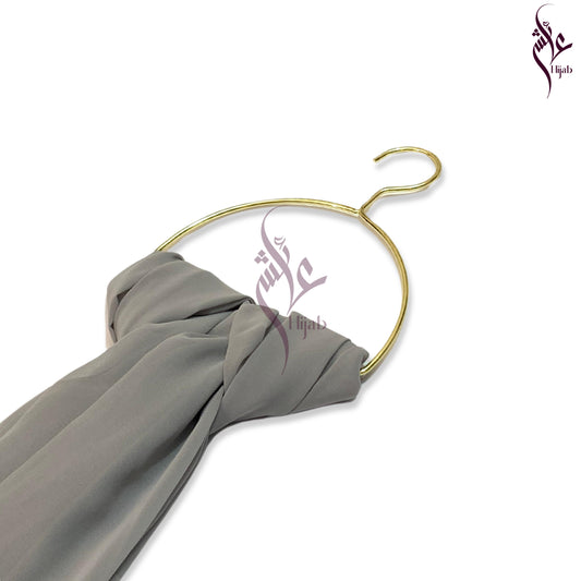Natural Grey Georgette Hijab