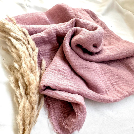 Old Rose Crimps Hijab