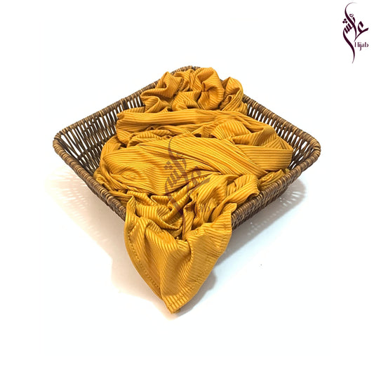 Orangey Yellow Ribbed Jersey