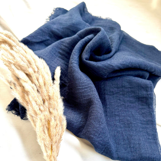 Police Blue Crimps Hijab