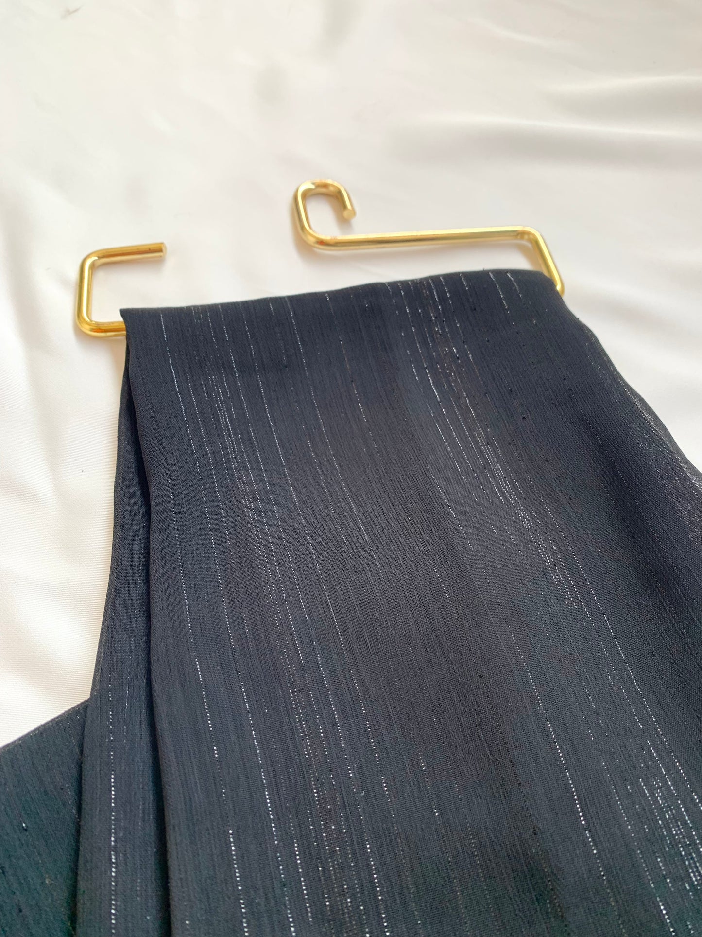 Ship Grey Zari Chiffon