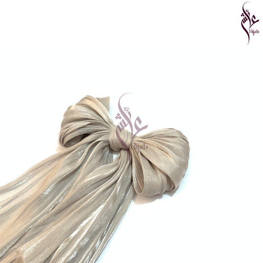 Soft Amber Shimmer Silk