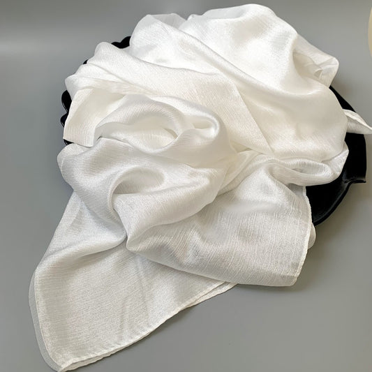 Spring Wood Crinkle Silk Hijab