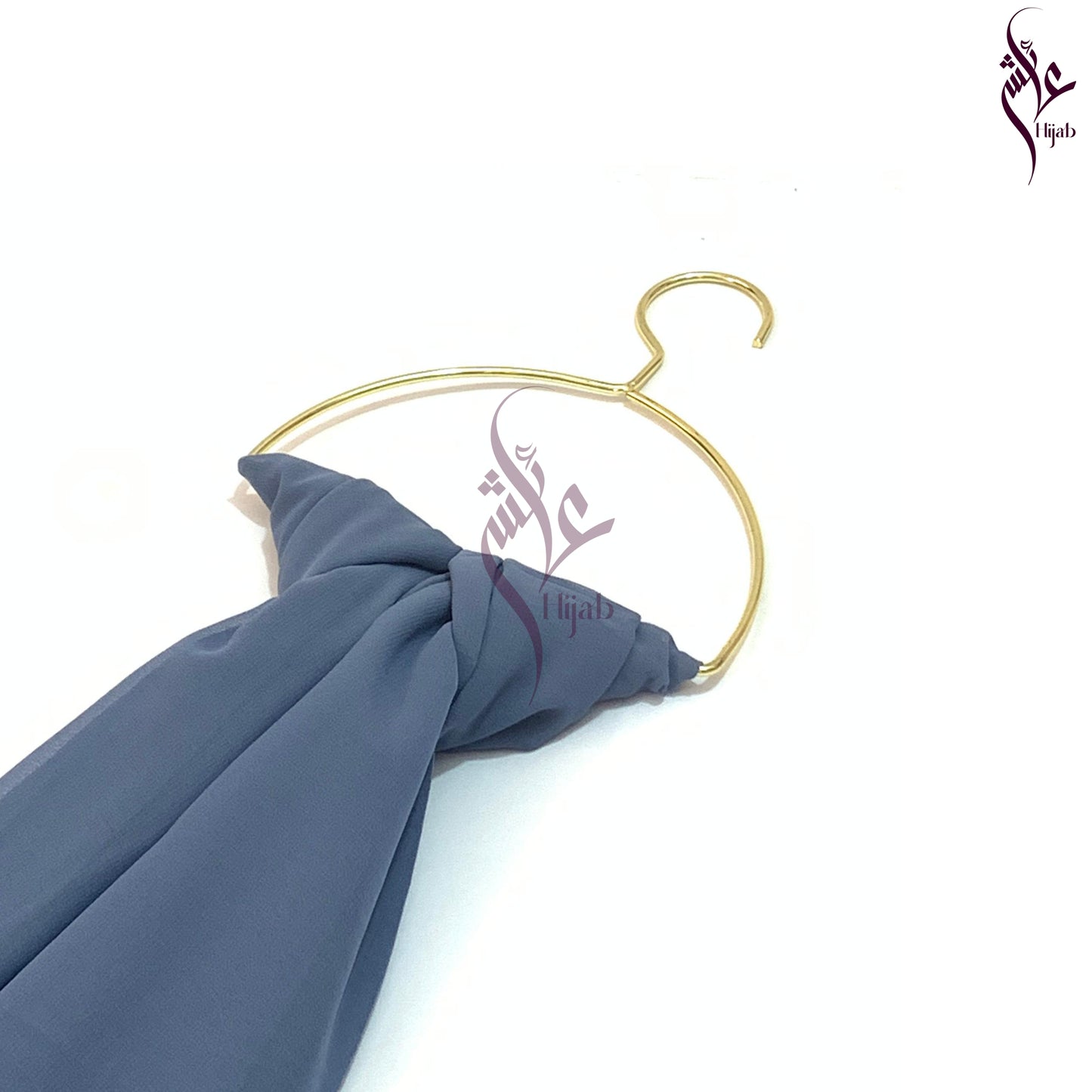 Tealish Blue Georgette Hijab