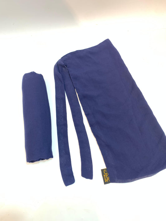 Nile Blue Chiffon Niqab Set