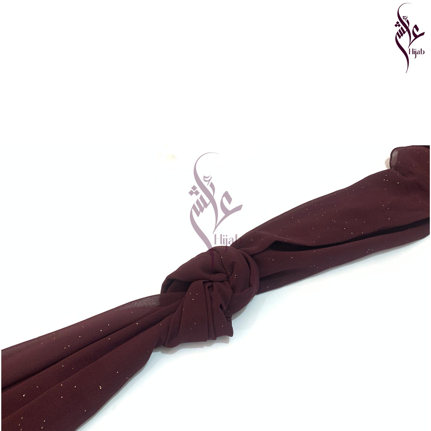 Bistre Glitter Georgette Hijab