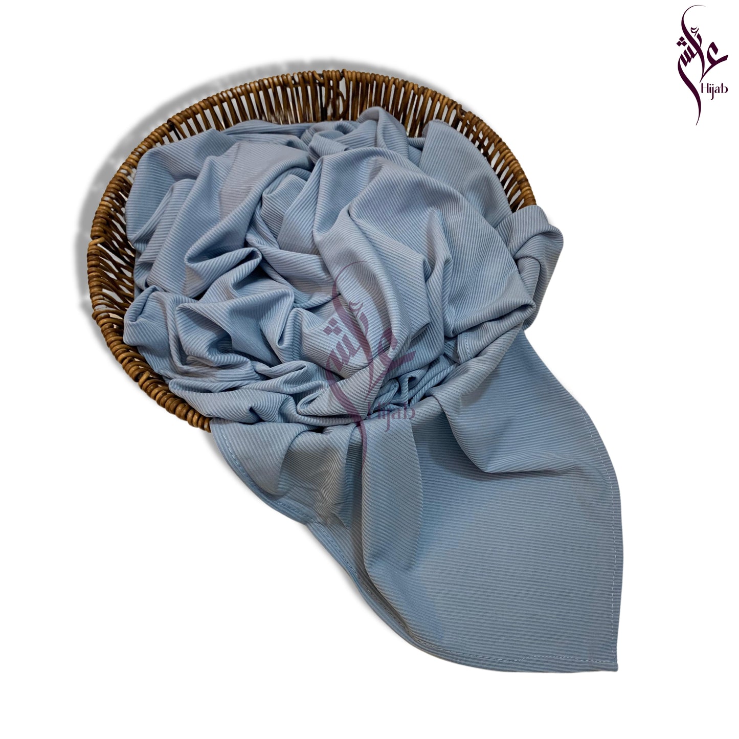 Bluish Grey Malaysian Ribbed Jersey