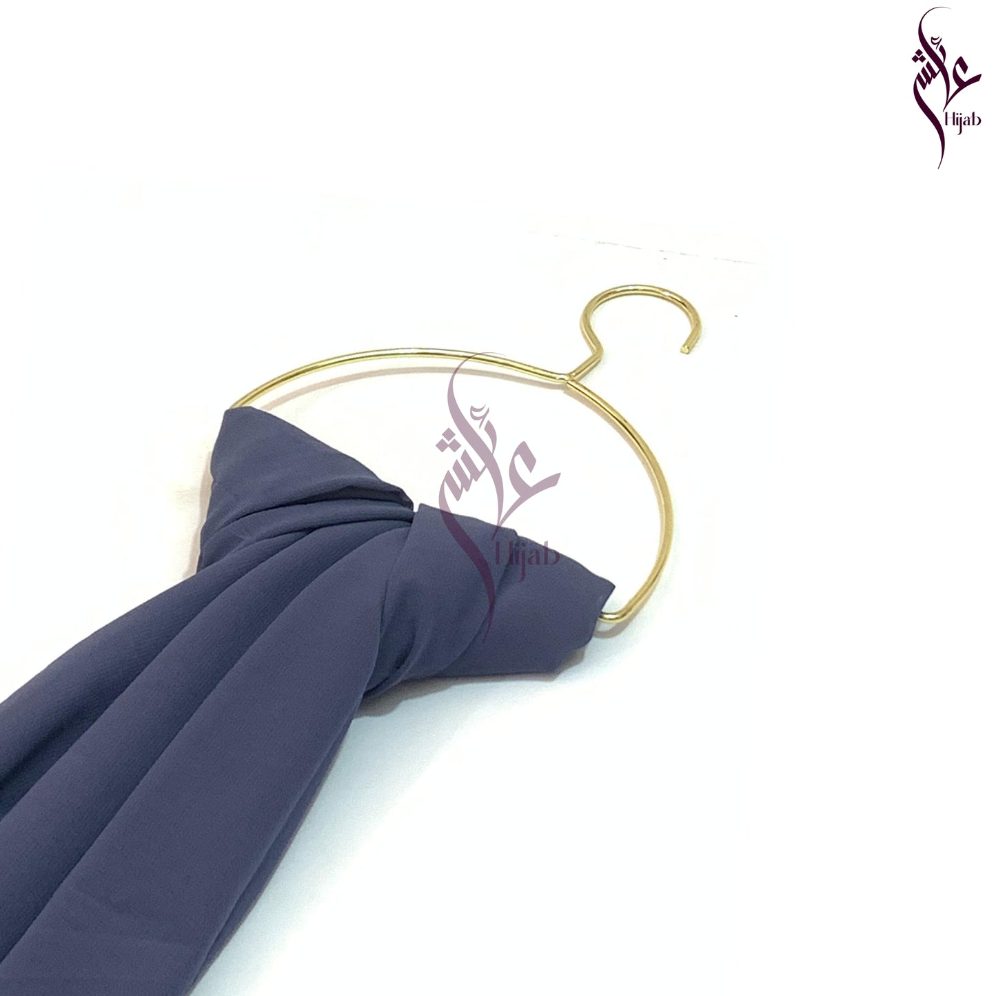 Bright Grey Georgette Hijab