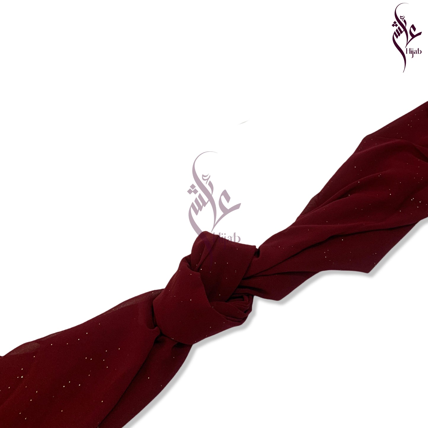 Bulgarian Rose Glitter Georgette Hijab