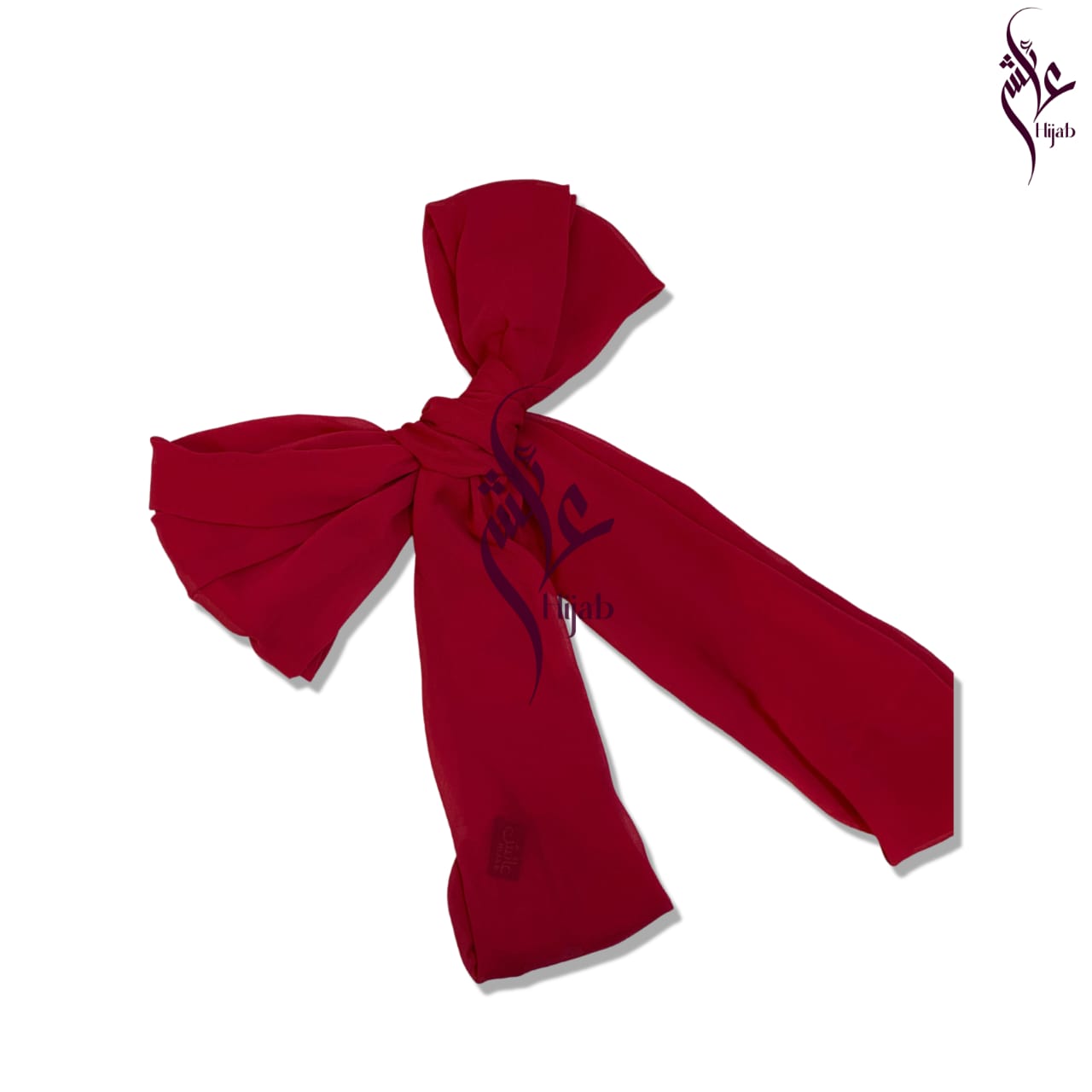 Burgundy Chiffon Hijab