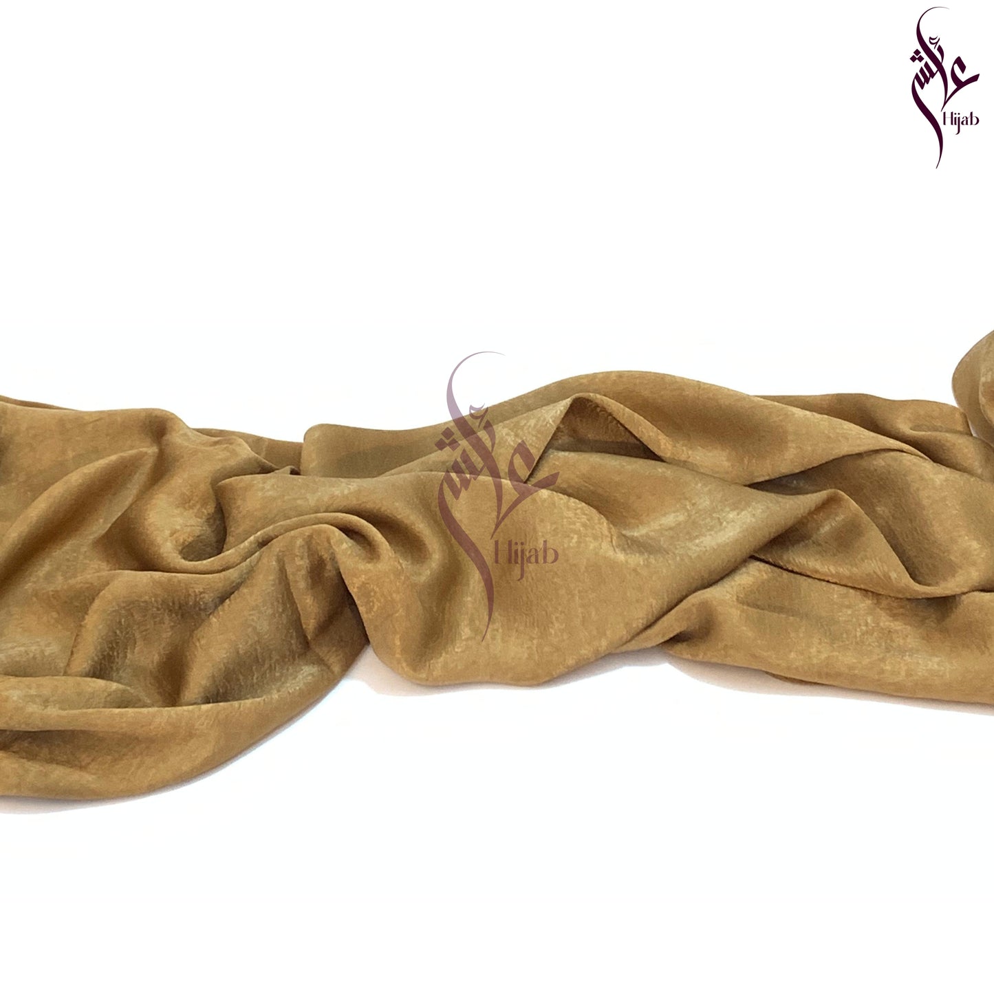 Dark Beige Velvet Silk Hijab