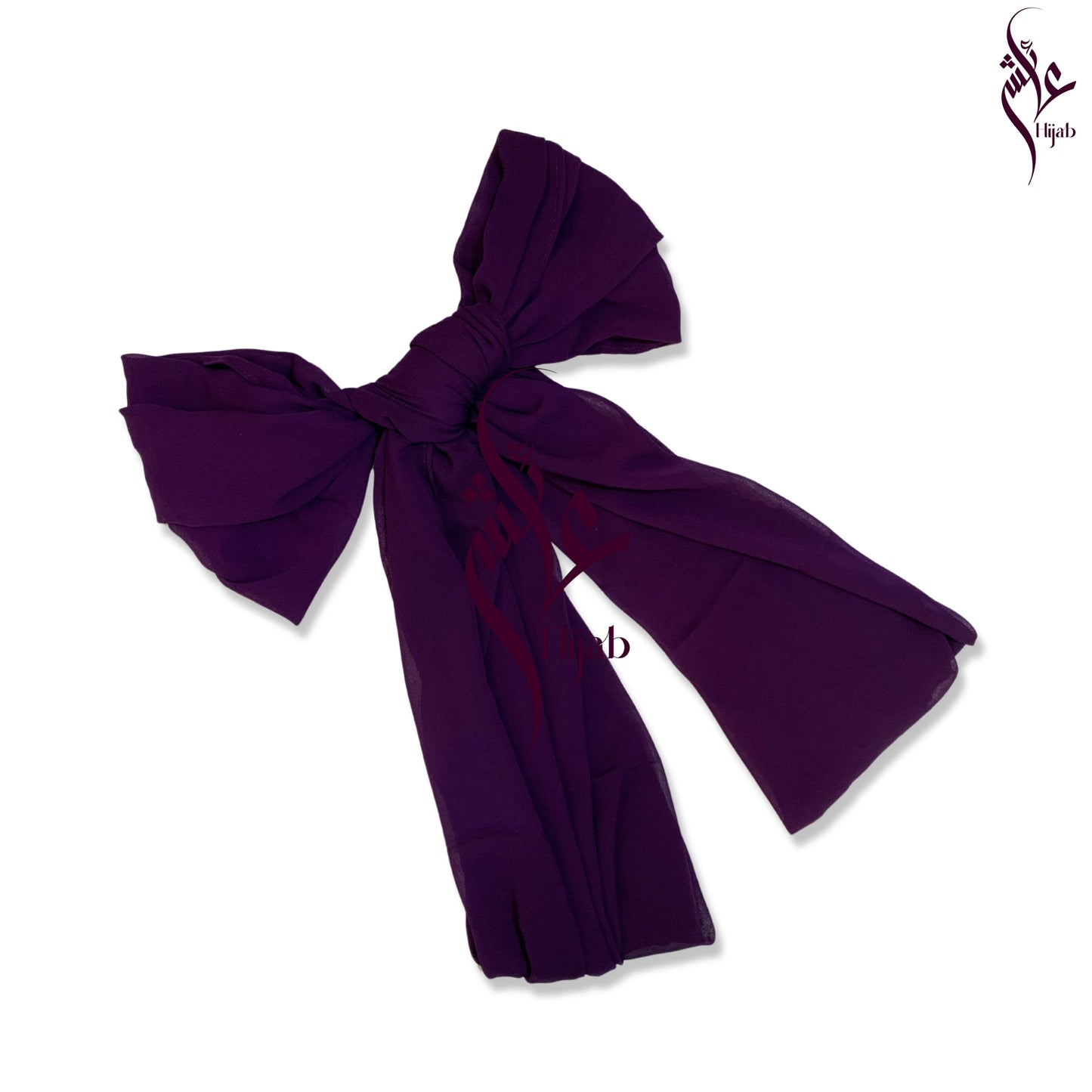 Dark Purple Chiffon Hijab