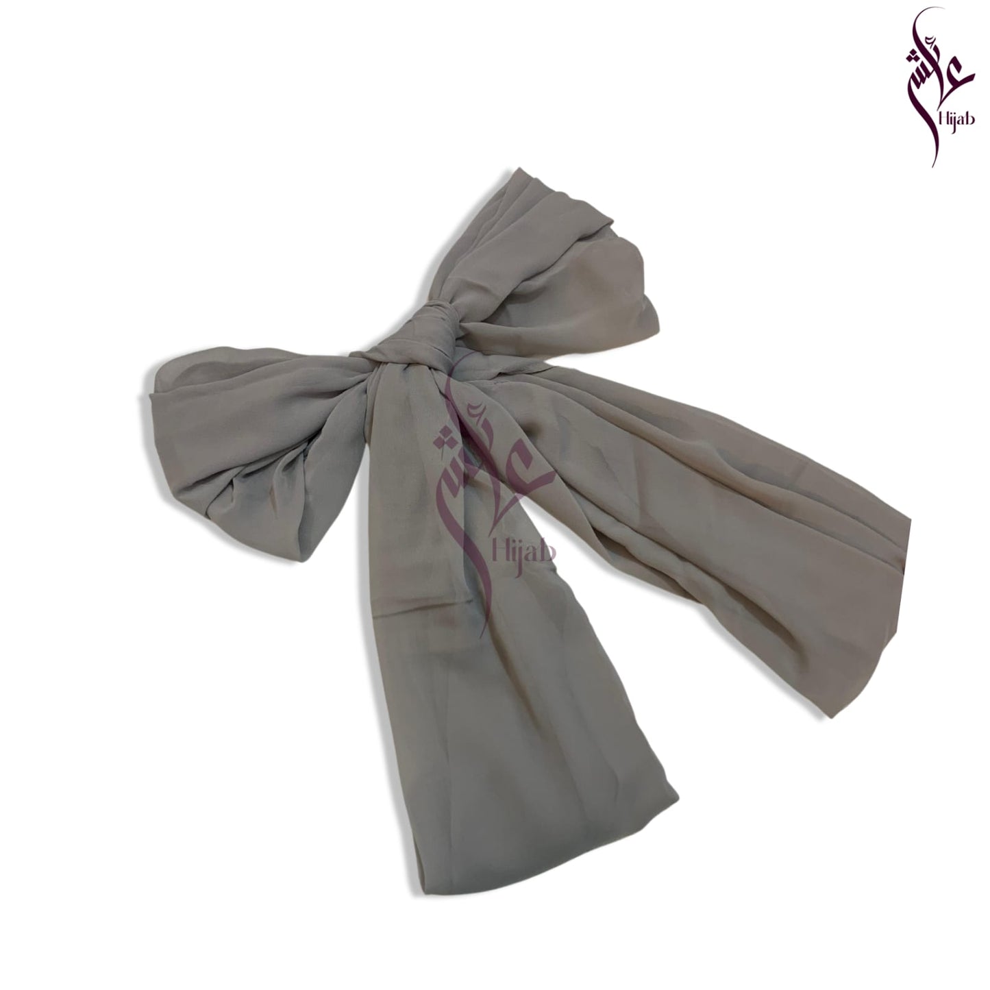 Dark Silver Chiffon Hijab