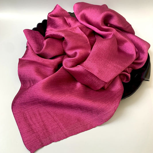Dogwood Rose Crinkle Silk Hijab