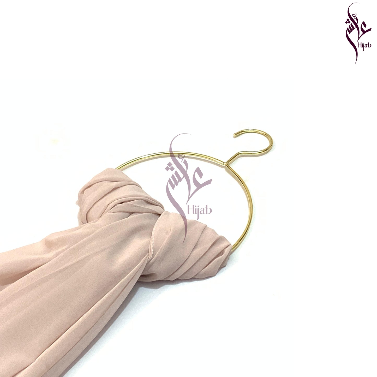 Double Spanish White Georgette Hijab