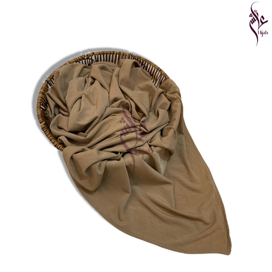 Dull Brown Malaysian Ribbed Jersey