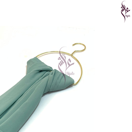 Greyish Teal Georgette Hijab