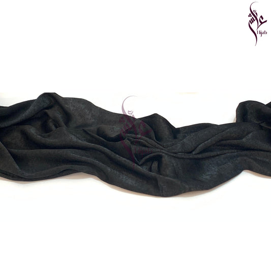 Gunmetal Velvet Silk Hijab