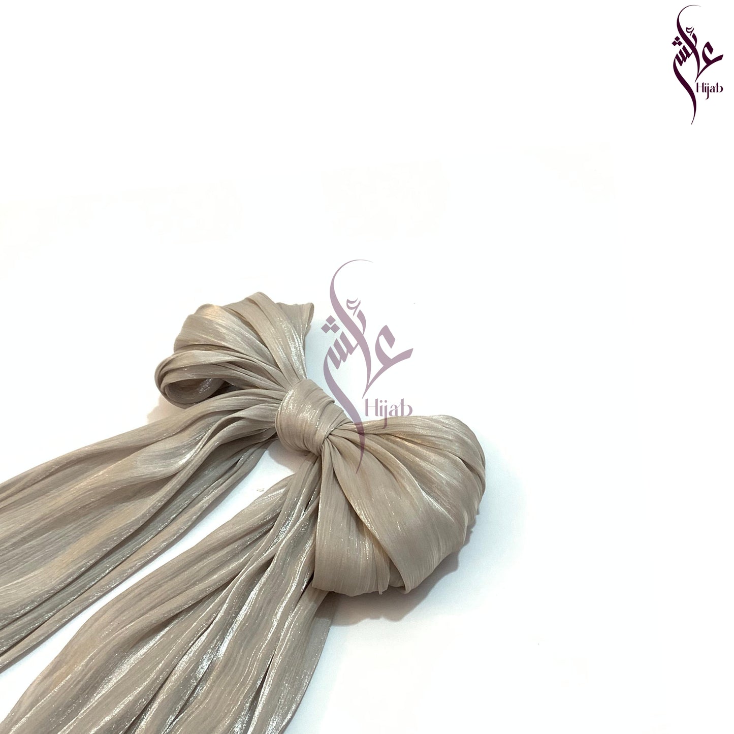 Heathered Grey Shimmer Silk