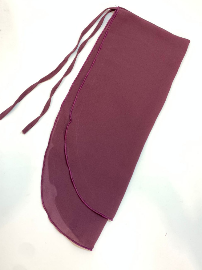 Brownish Purple Malaysian Half Niqab