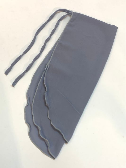 Grey Blue Malaysian Half Niqab