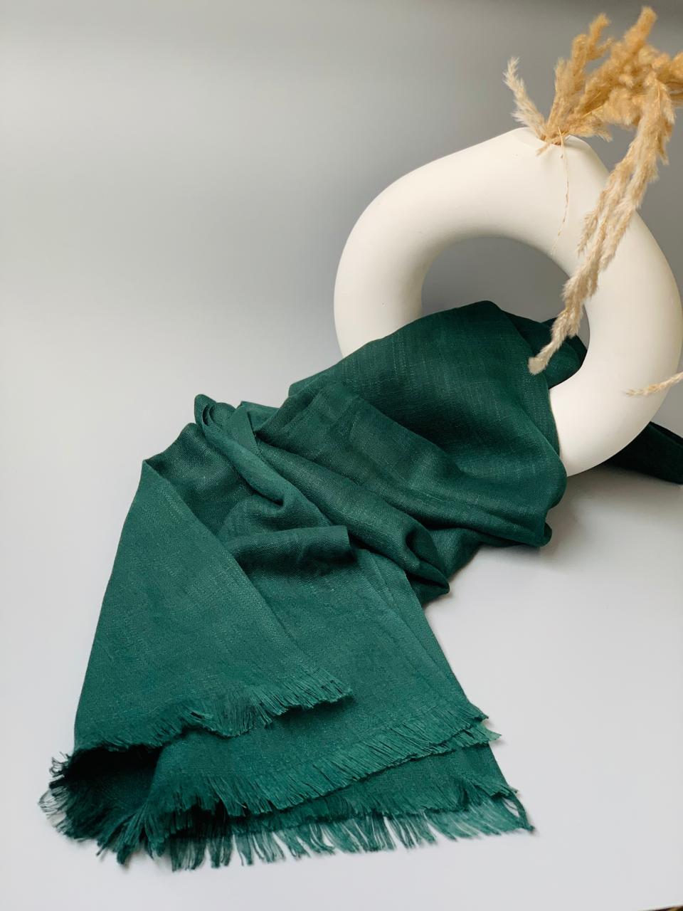 Green Turkish Lawn Hijab