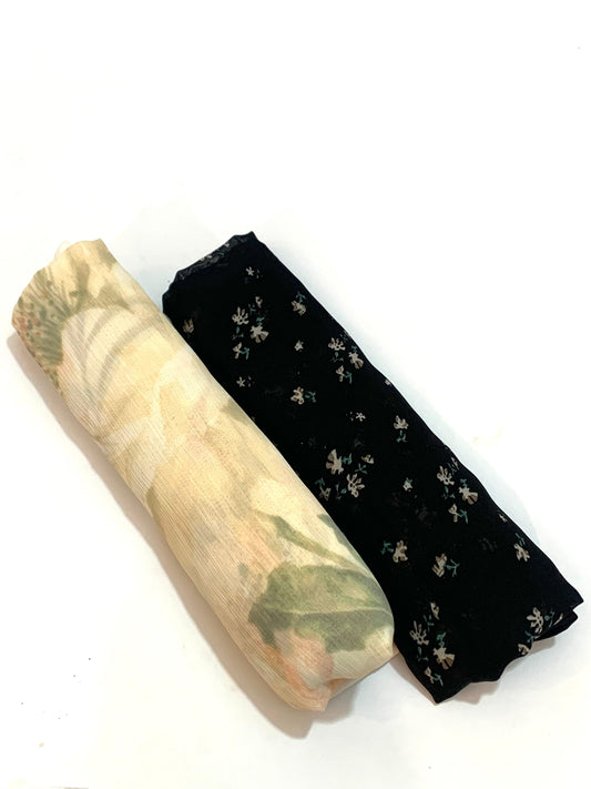 Pack of 2 Printed Chiffon Hijab