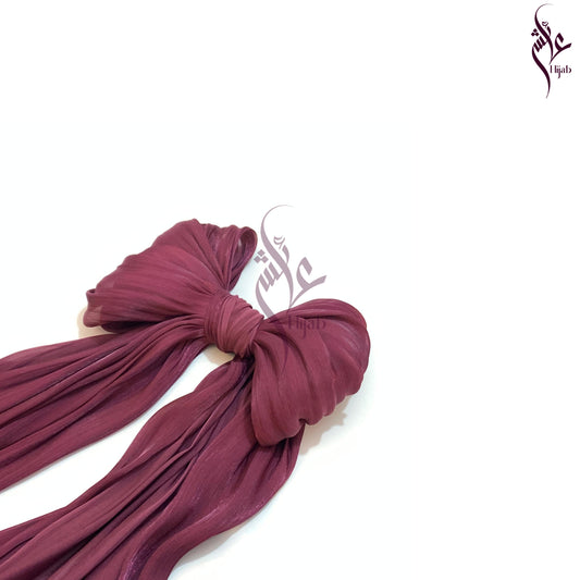 Light Maroon Shimmer Silk