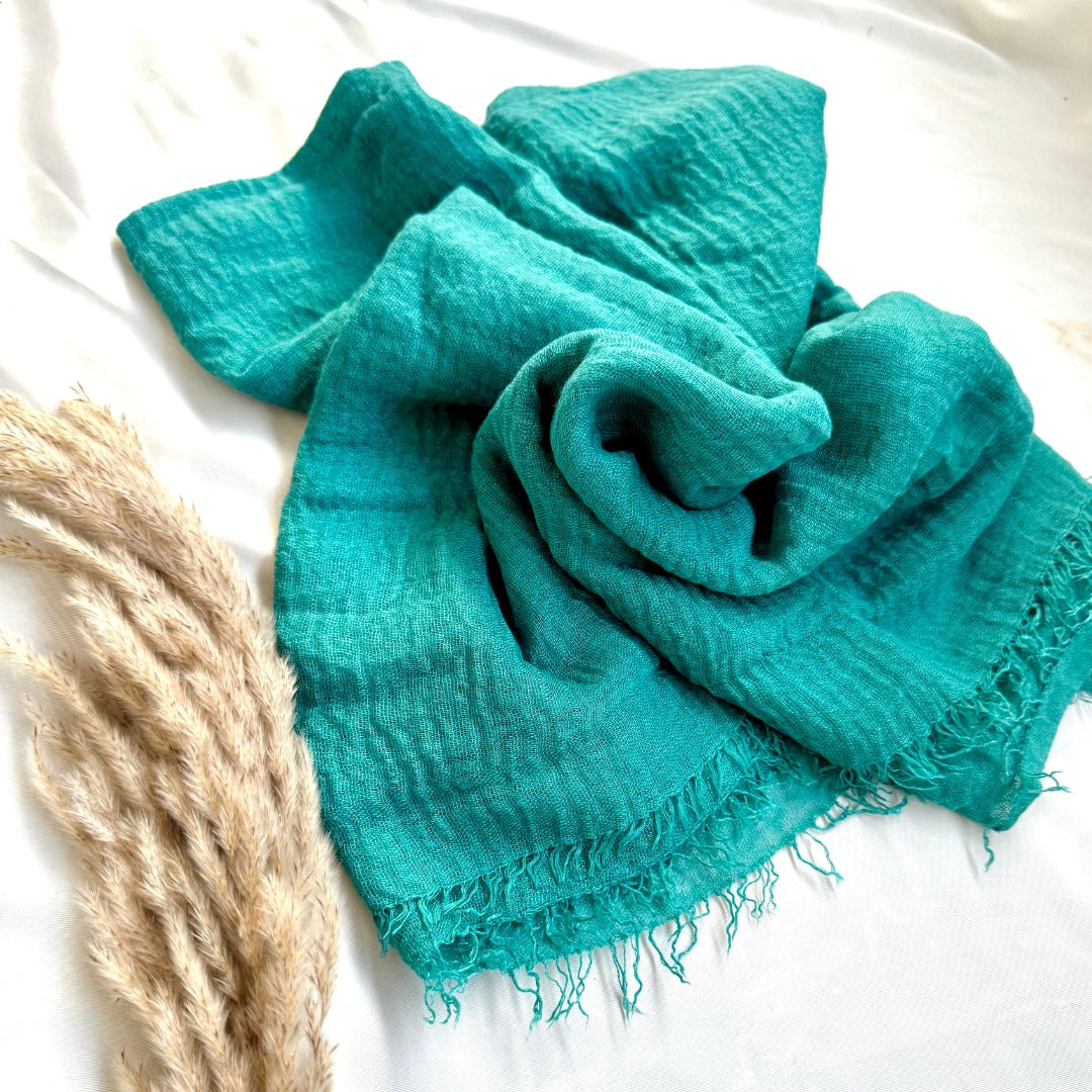 Light Sea Green Crimps Hijab