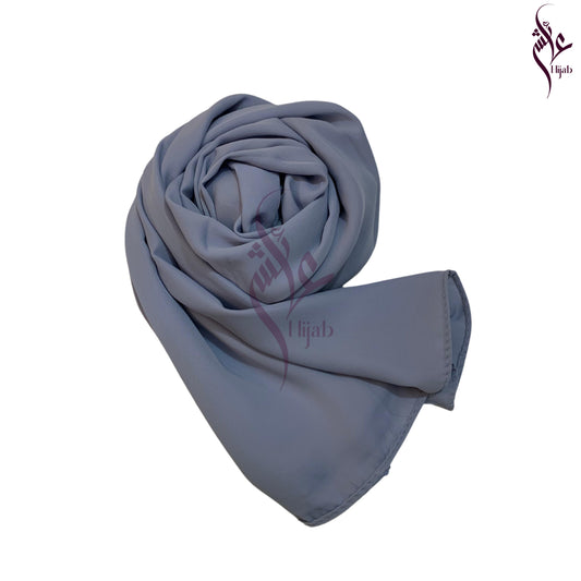 Mist Blue Malaysian Chiffon Hijab