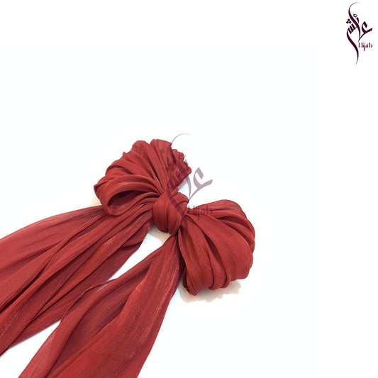 Pale Carmine Shimmer Silk