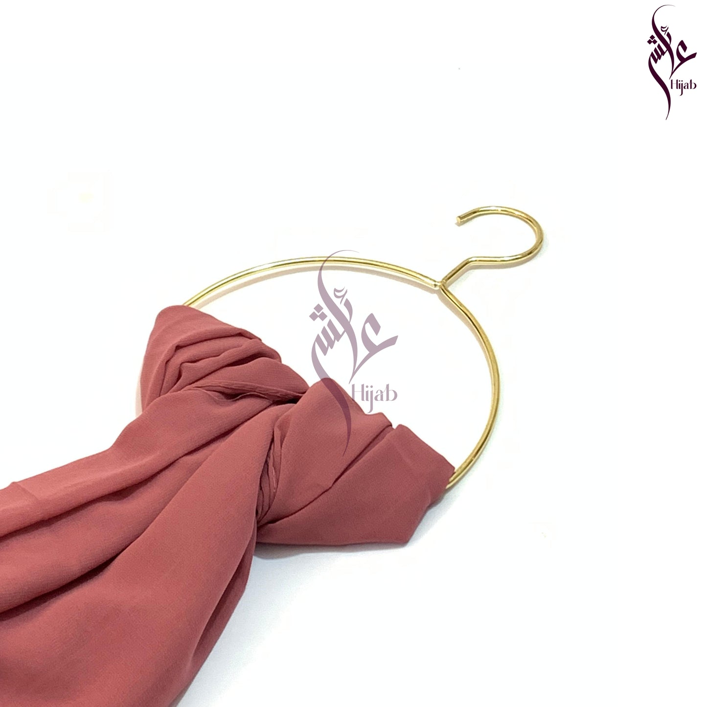 Pinkish Brown Georgette Hijab