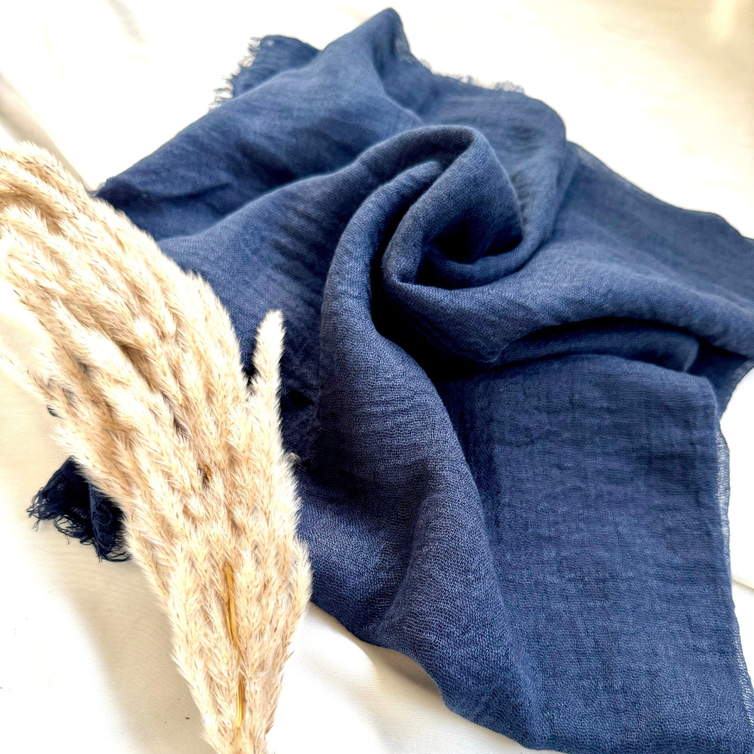 Police Blue Crimps Hijab