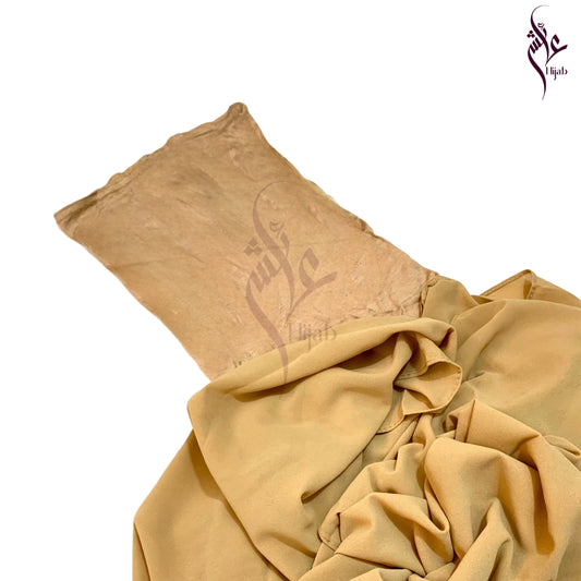 Sand Brown Malaysian Cap Attach Hijab
