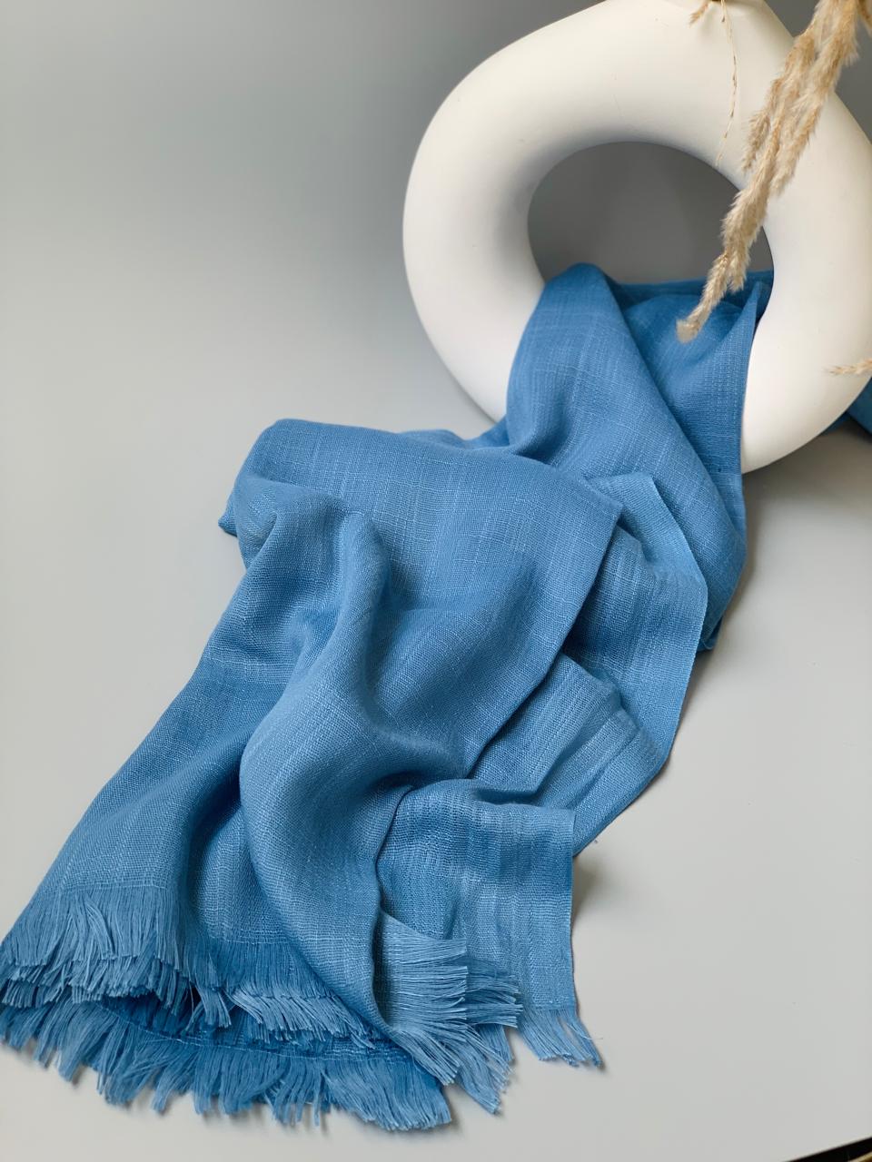 Faded Blue Turkish Lawn Hijab