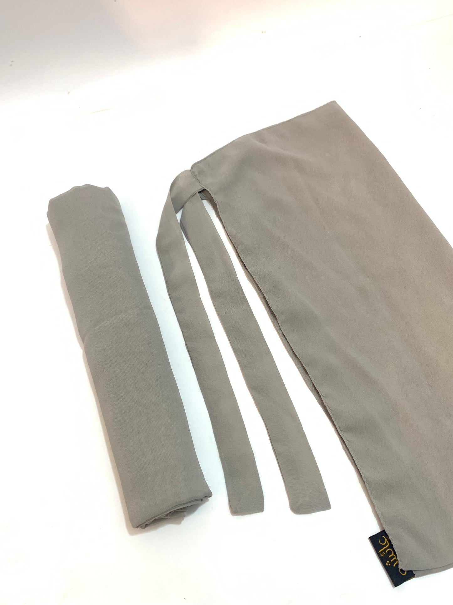 Dusty Grey Chiffon Niqab Set